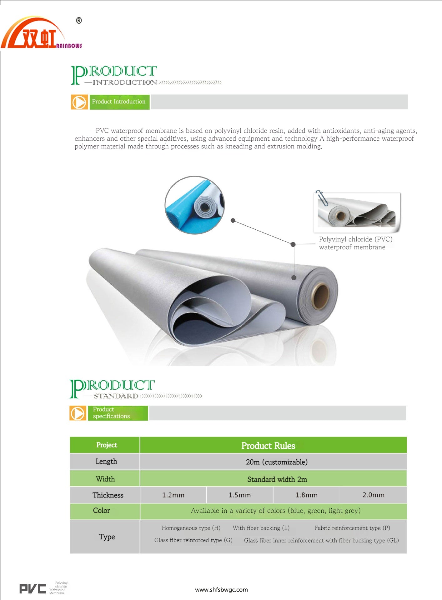 Polyvinyl Chloride (PVC) Waterproof Membrane | High-Performance Waterproofing Solution | Durable & Flexible Waterproof Material