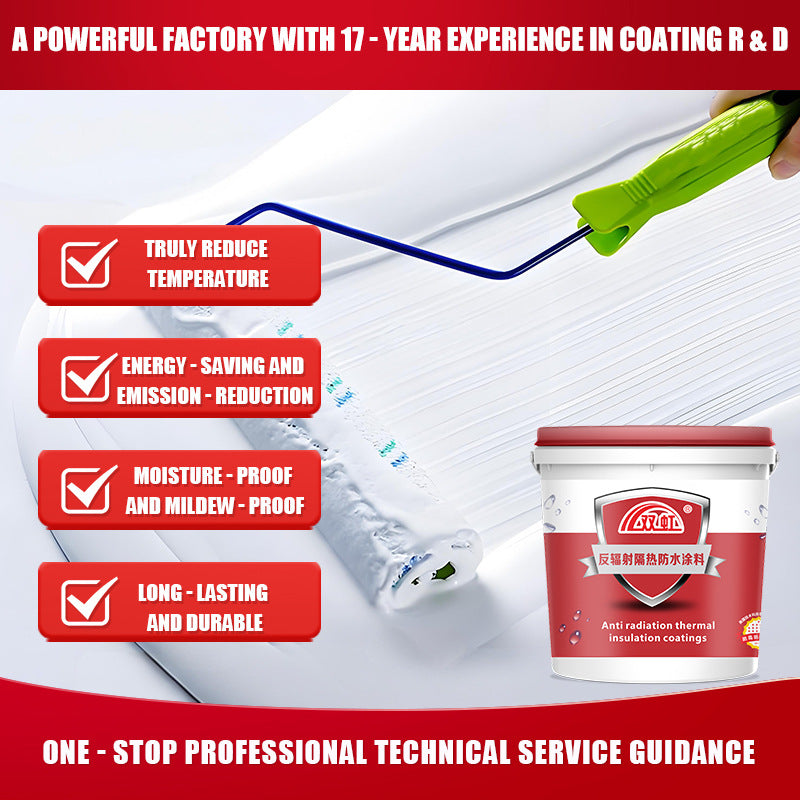 Anti-Radiation Heat Insulation Coating | High-Efficiency Thermal Barrier | UV Protection