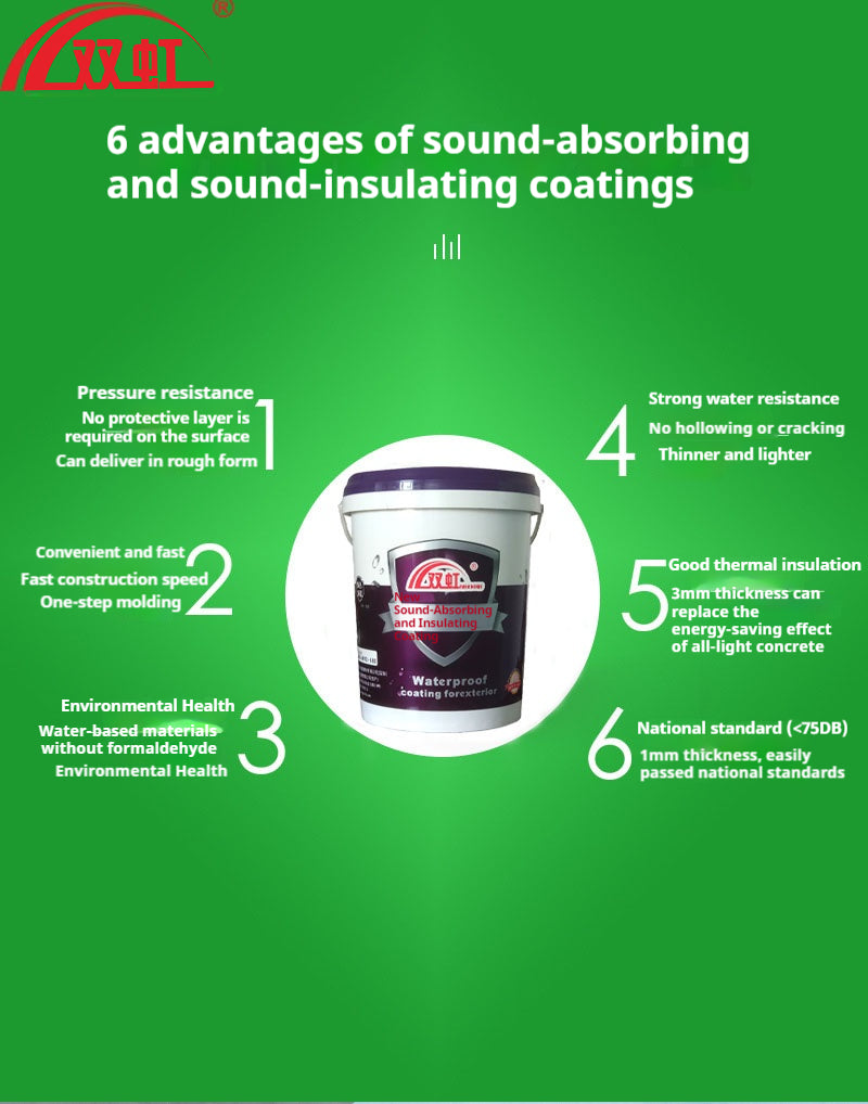 Soundproof Coating | Professional Acoustic & Noise Reduction Solution | High-Performance Sound Insulation Paint