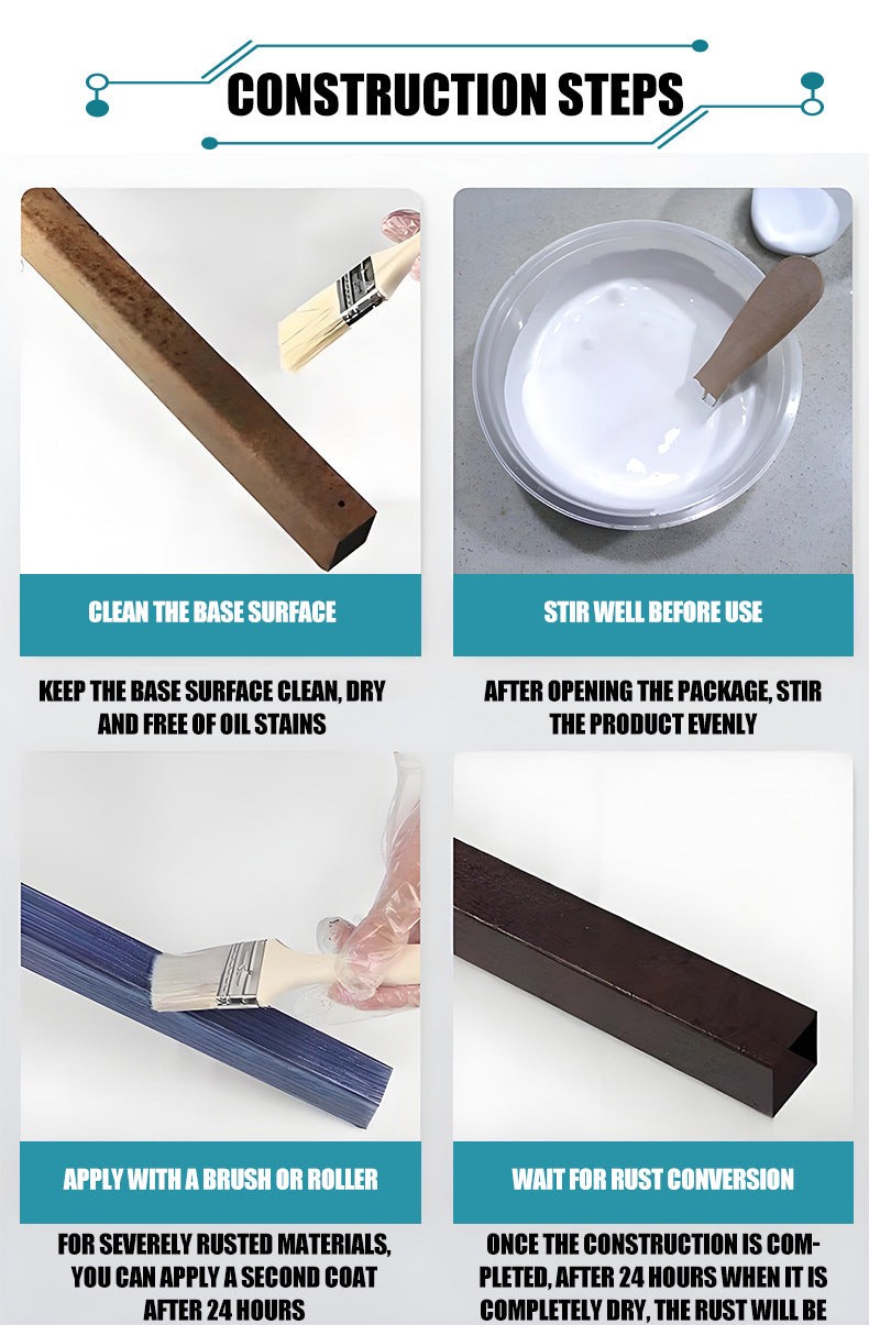 Rust Converter Primer | Water-Based Metal Corrosion Treatment | No Sanding Required (2000hr Salt Spray Resistance)