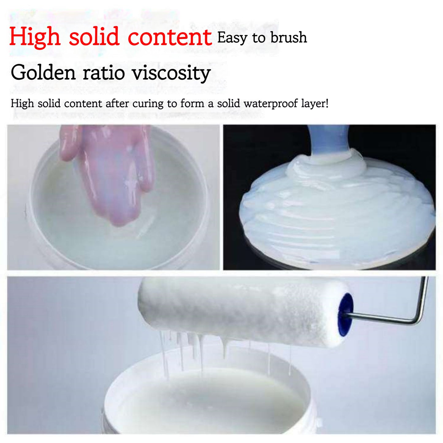 Waterproofing transparent adhesive for external walls Film-forming coating without changing the color of the original decorative layer