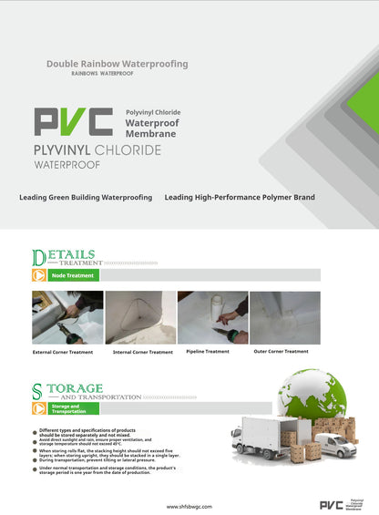 Polyvinyl Chloride (PVC) Waterproof Membrane | High-Performance Waterproofing Solution | Durable & Flexible Waterproof Material